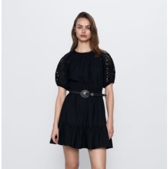 Zara Dresses & Skirts - Zara Embroidered poplin dress